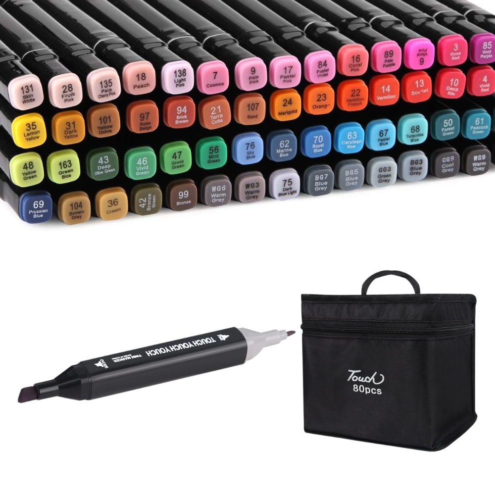 Marcador Doble Punta x80