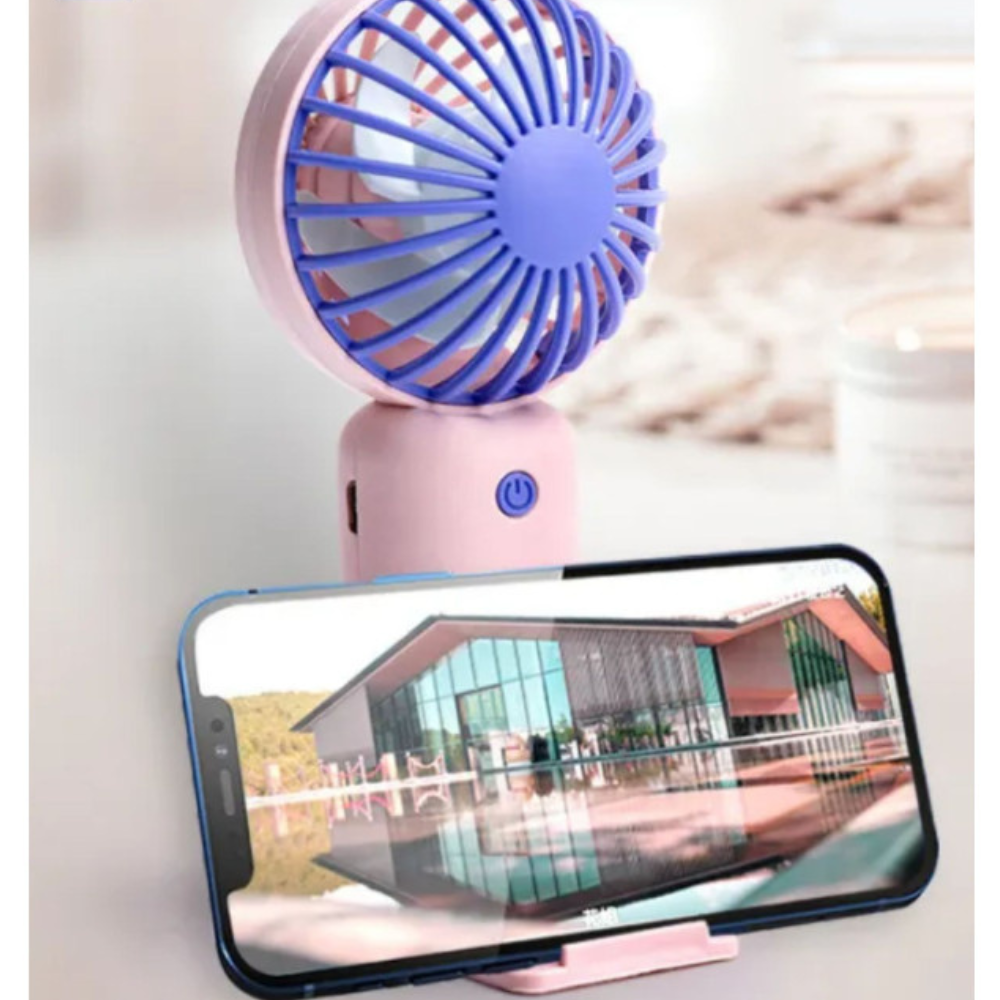 Mini Ventilador con Base de Apoyo