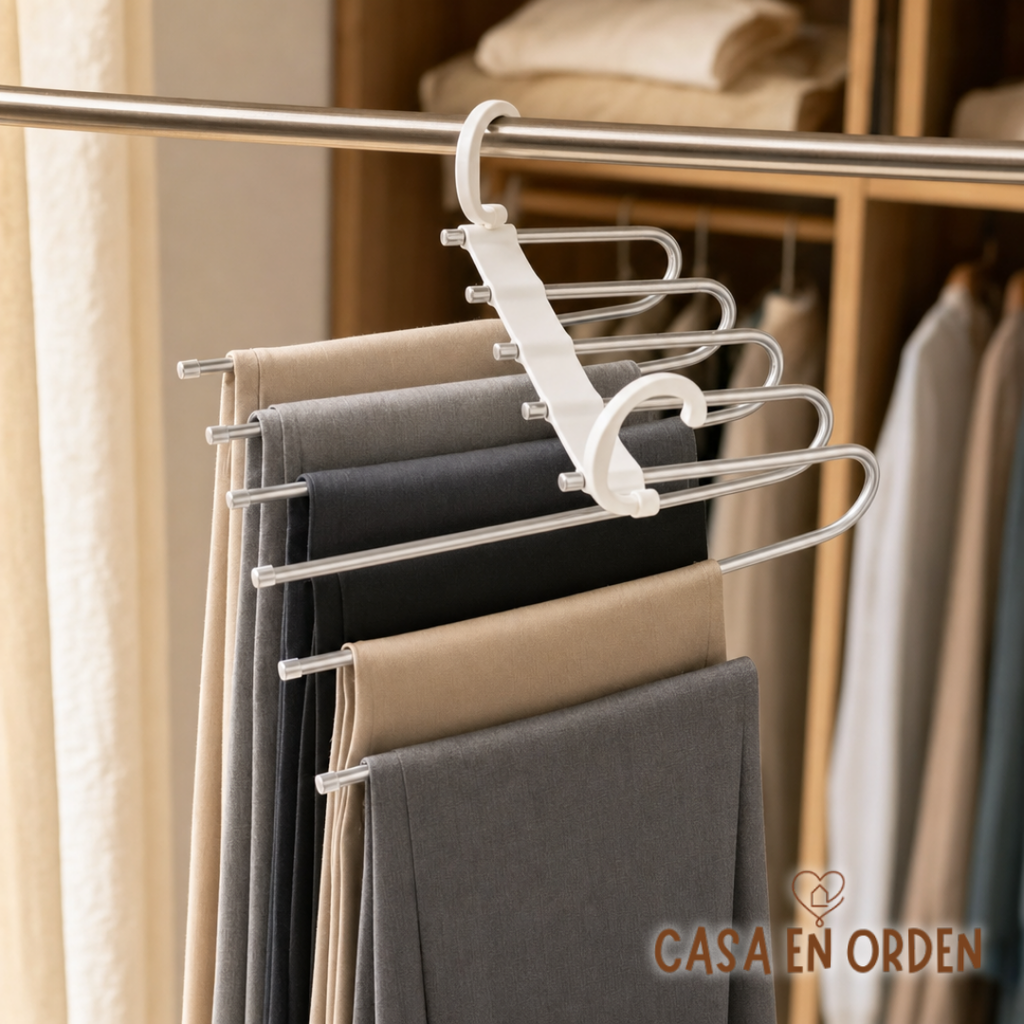 Percha extensible pantalonera Metalica