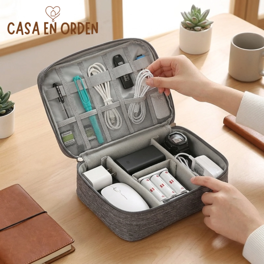Bolso organizador de cables: todo en un solo lugar, sin enredos