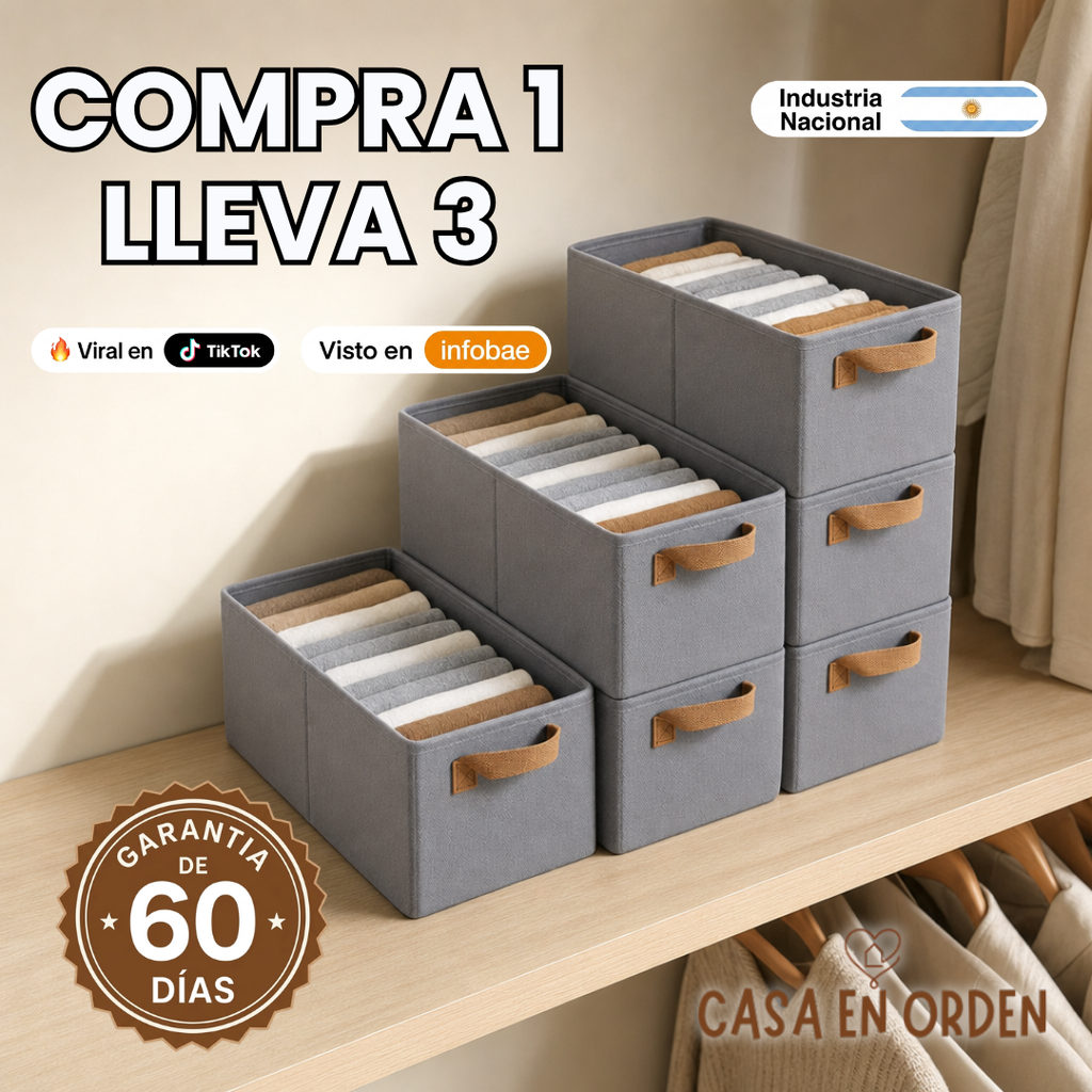 Organizadores de Ropa Plegables (Comprá 1 y lleváte 3)