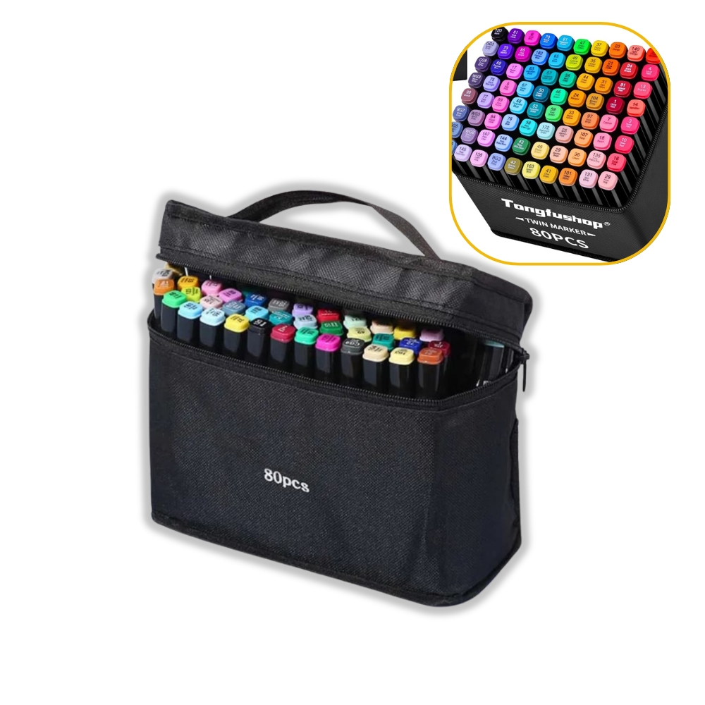 Marcador Doble Punta x80